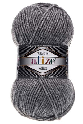 ALİZE - ALİZE SUPERLANA MİDİ 21 Gri Melanj