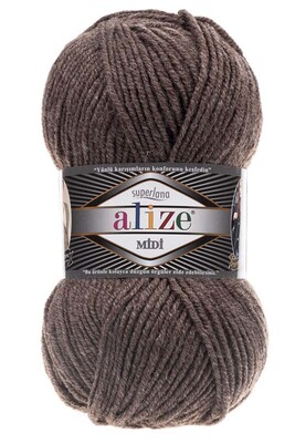 ALİZE - ALİZE SUPERLANA MİDİ 240 Sütlü Kahve Melanj
