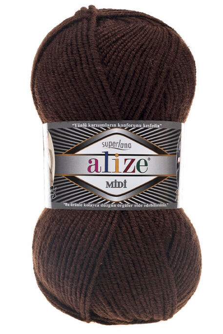 ALİZE - ALİZE SUPERLANA MİDİ 26 Kahverengi