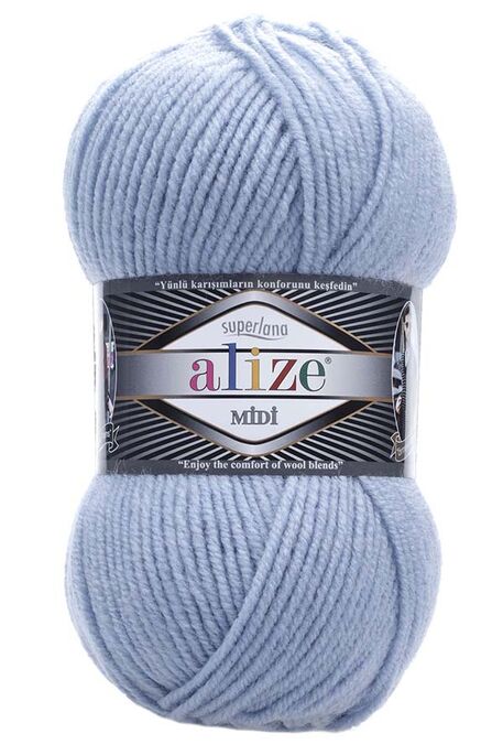 ALİZE - ALİZE SUPERLANA MİDİ 480 Açık Mavi