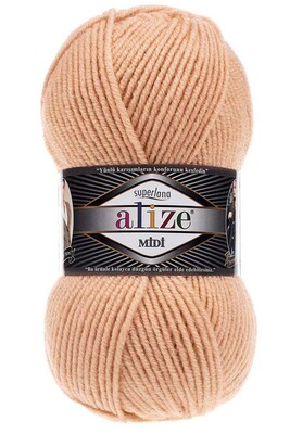 ALİZE - ALİZE SUPERLANA MİDİ 502 Krem Karamel