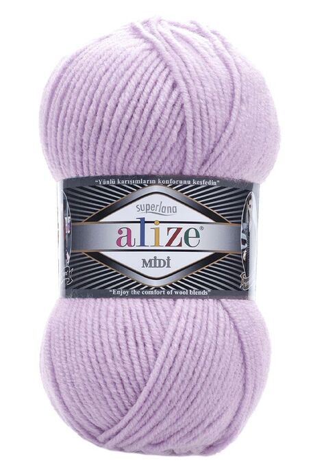 ALİZE - ALİZE SUPERLANA MİDİ 505 Küllü Lila