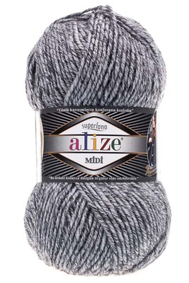 ALİZE - ALİZE SUPERLANA MİDİ 801 Jaspe Gri