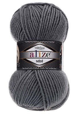 ALİZE - ALİZE SUPERLANA MİDİ 87 Kömür Grisi