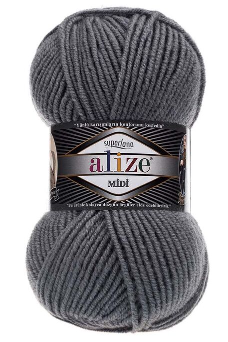 ALİZE - ALİZE SUPERLANA MİDİ 87 Kömür Grisi