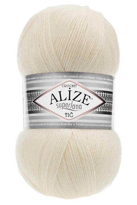 ALİZE SUPERLANA TIĞ 01 Krem - 1