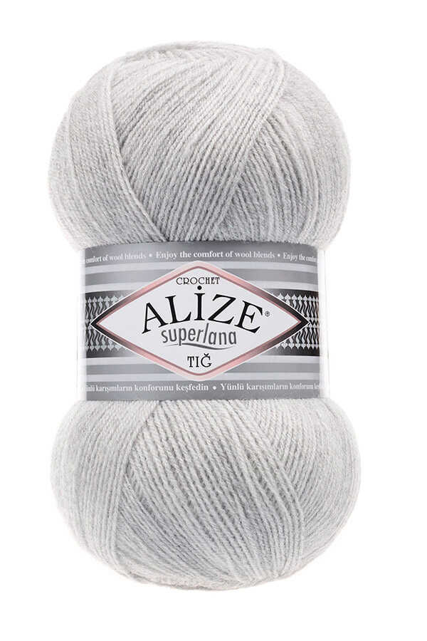 Alize Superlana Tığ 208 A.gri Melanj