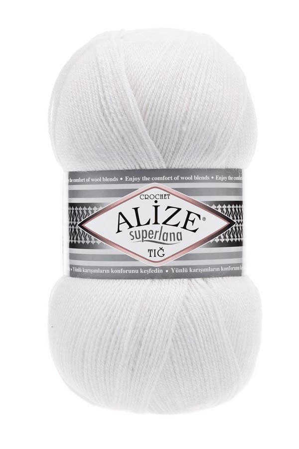 Alize Superlana Tığ 55 Beyaz