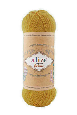 ALİZE - ALİZE SUPERWASH ARTİSAN 645 Hardal