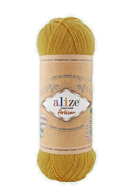 ALİZE - ALİZE SUPERWASH ARTİSAN 645 Hardal