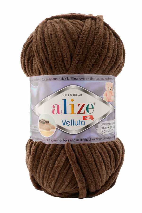 Alize Velluto 493 Koyu Kahve