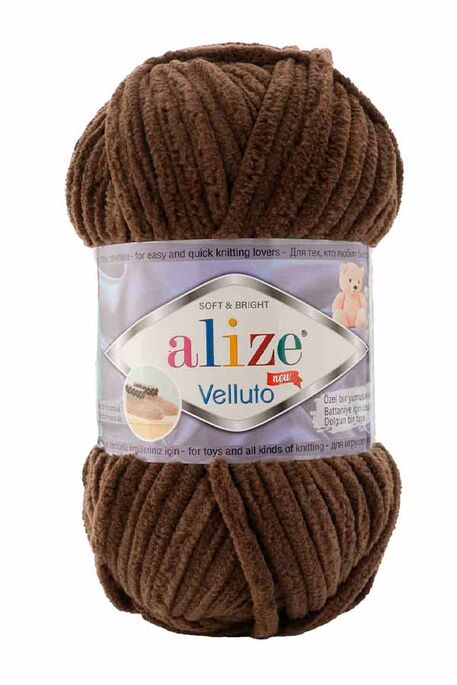 ALİZE VELLUTO 493 Koyu Kahve - 1