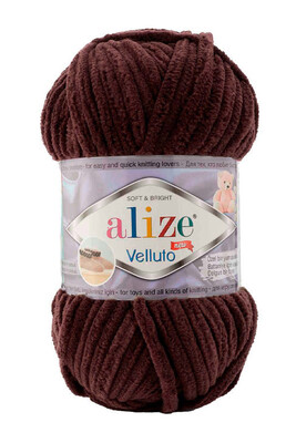 ALİZE - ALİZE VELLUTO 993 Kızıl Kahve