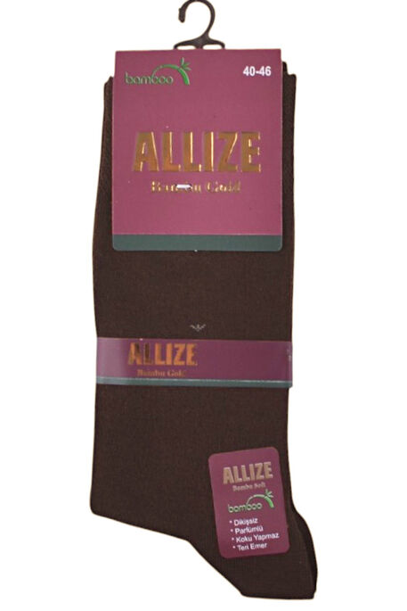 ALLIZE - ALLIZE ERKEK BAMBOO ÇORAP KAHVERENGİ