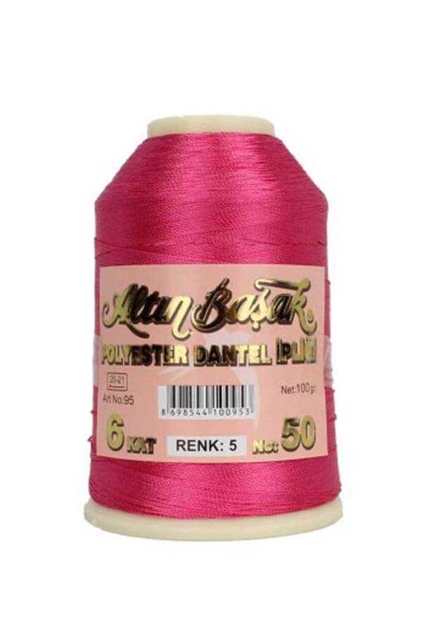 Altın Başak 100 Gr Renkli Oya İpi 005 Fuşya