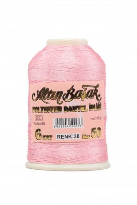 ALTIN BAŞAK - ALTIN BAŞAK 100 GR RENKLİ OYA İPİ 038 Soft Pembe