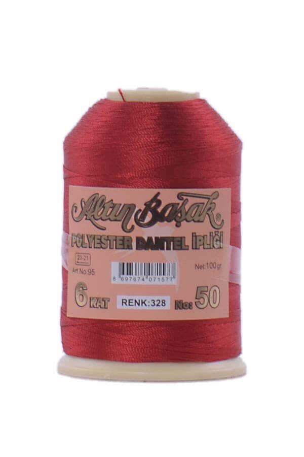 Altın Başak 100 Gr Renkli Oya İpi 328 Kırmızı