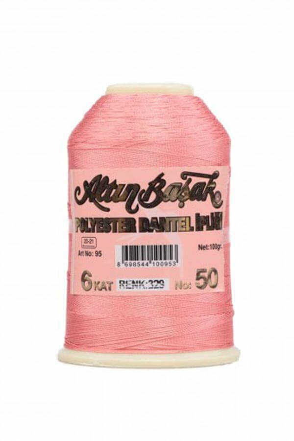 Altın Başak 100 Gr Renkli Oya İpi 329 Yavruağzı Somon