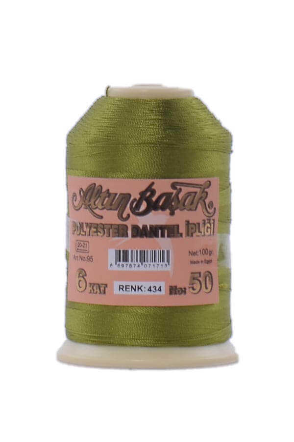 Altın Başak 100 Gr Renkli Oya İpi 434 Yeşil