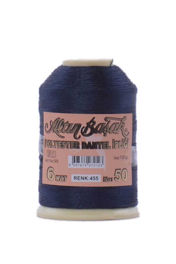 Altın Başak 100 Gr Renkli Oya İpi 455 Lacivert