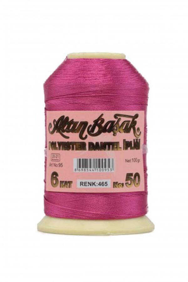 Altın Başak 100 Gr Renkli Oya İpi 465 Koyu Pembe