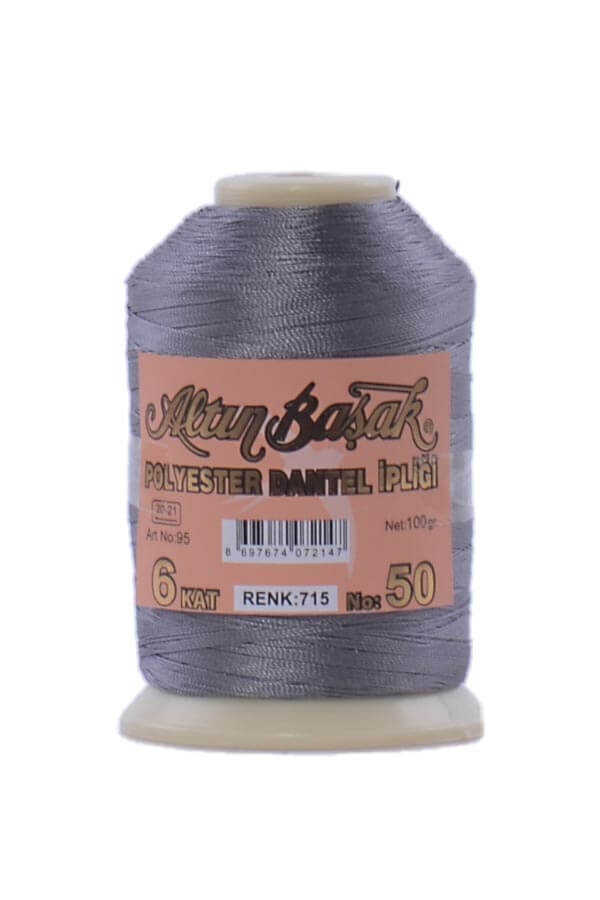 Altın Başak 100 Gr Renkli Oya İpi 715 Gri