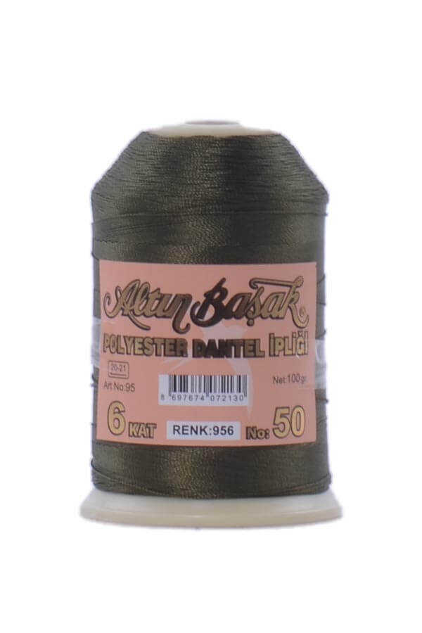 Altın Başak 100 Gr Renkli Oya İpi 956 Haki