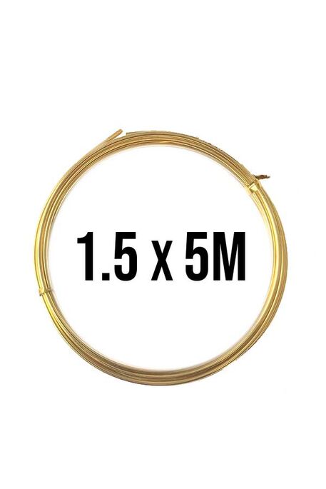  - AMİGURUMİ TEL 1.5 MM 5MT GOLD