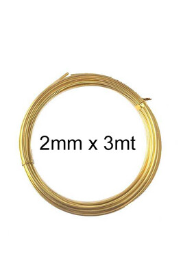  - AMİGURUMİ TEL 2 MM 3 MT GOLD