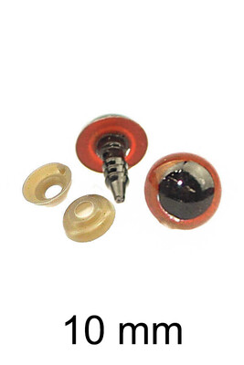  - AMİGURUMİ VİDALI GÖZ KAHVE 10mm