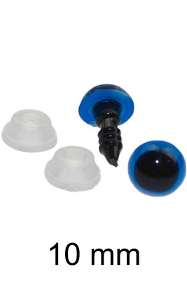  - AMİGURUMİ VİDALI GÖZ MAVİ 10mm