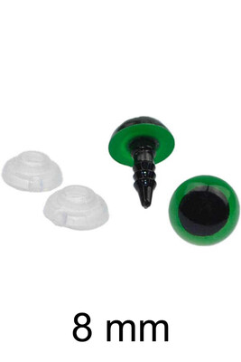  - AMİGURUMİ VİDALI GÖZ YEŞİL 8mm