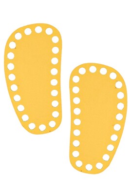 AMIGURUMI SLIPPER SOLES 04 YELLOW - Thumbnail