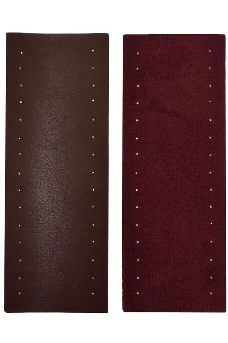  - BAG HANDLE LEATHER 2 PEICES 105 CLARET RED