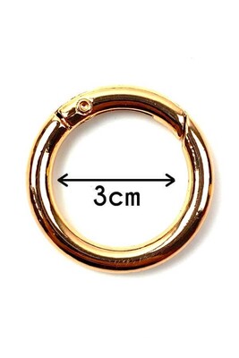  - YAYLI ÇANTA HALKASI SARI 3 cm