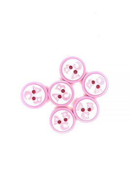  - BUTTON BABY 1051 PINK ABC 6 PIECES