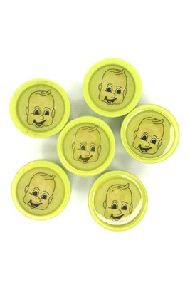  - BUTTON BABY 1085 GREEN SMILING BABY 6 PİECES