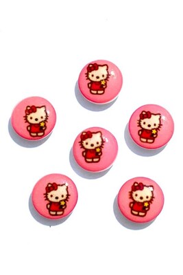  - BUTTON BABY 1182 PINK CAT 6 PİECES