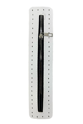  - ÇANTA FERMUARI DERİLİ 30 CM BEYAZ
