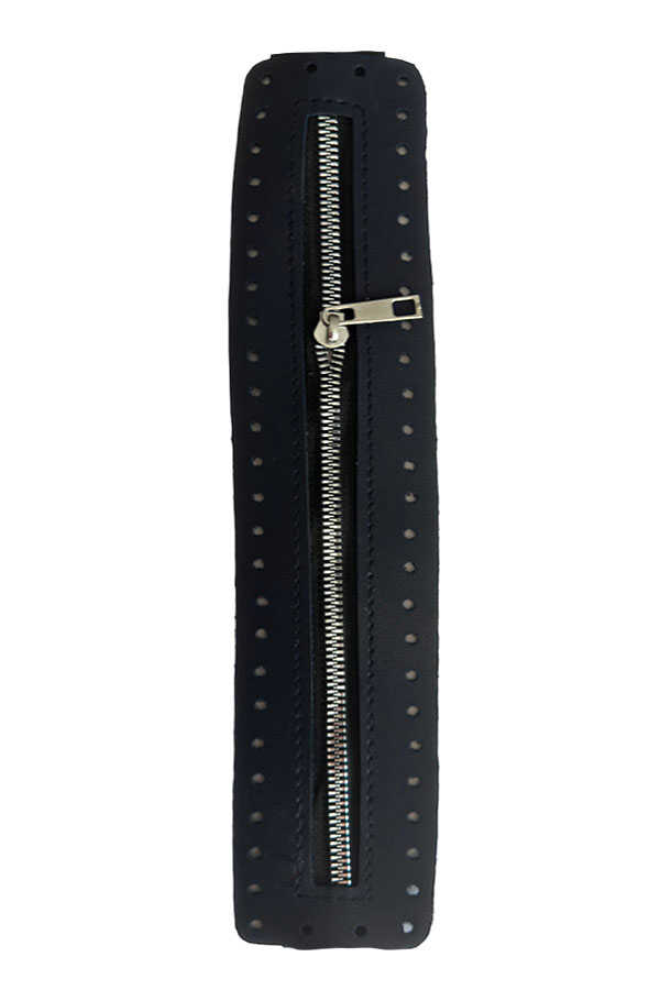 Çanta Fermuarı Derili 30 Cm Lacivert