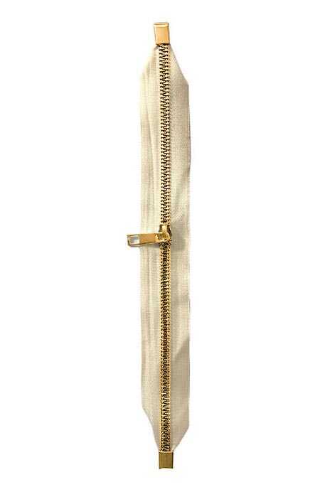 Çanta Fermuarı Dip Kapalı Krem 30 Cm Sarı Diş