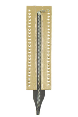  - ÇANTA FERMUARI DİP KAPAMA DERİLİ 30 CM GOLD