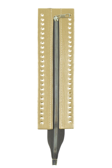  - ÇANTA FERMUARI DİP KAPAMA DERİLİ 30 CM GOLD