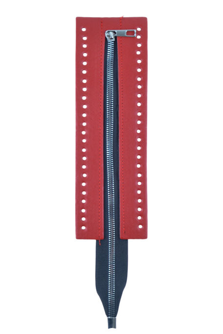  - ÇANTA FERMUARI DİP KAPAMA DERİLİ 30 CM KIRMIZI