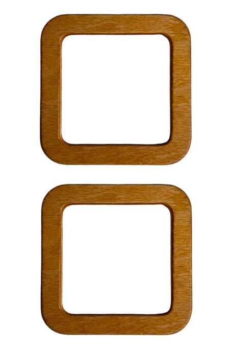 - ÇANTA SAPI AHŞAP 671 KARE 12X12 CM BEJ