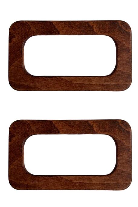  - ÇANTA SAPI AHŞAP 676 DİKDÖRTGEN 9X16,5 CM KAHVE