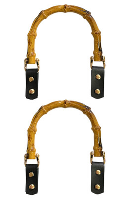  - ÇANTA SAPI AKRİLİK BAMBU METALLİ 15 CM SİYAH