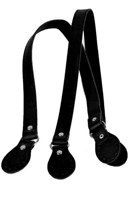  - Bag handle faux leather Black