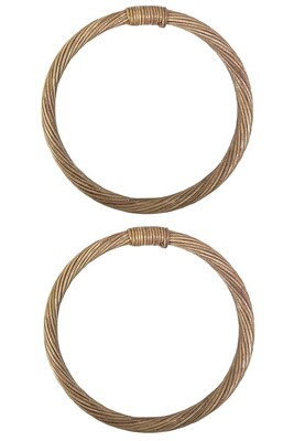  - ÇANTA SAPI BAMBU RATTAN O MODEL 16 CM KAHVE