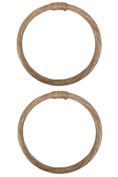  - ÇANTA SAPI BAMBU RATTAN O MODEL 16 CM KAHVE